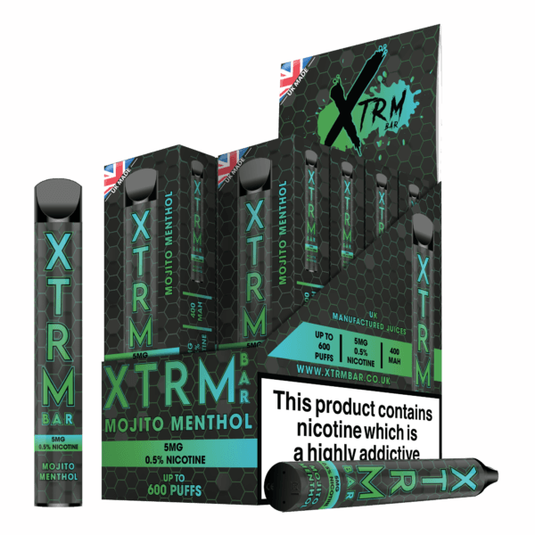 Mojito Menthol Disposable Vape Lowest Nicotine Disposable Vape 5Mg 0.5%